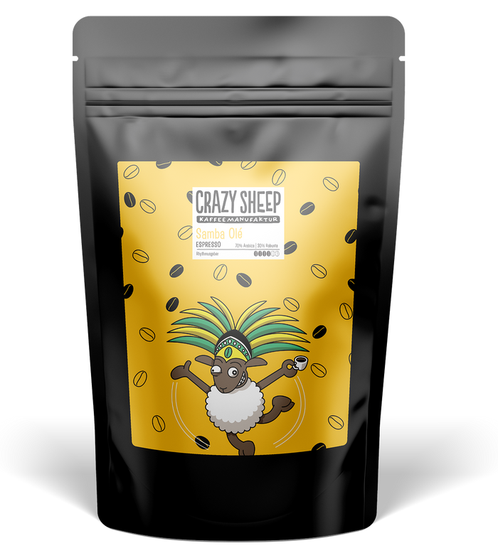 Kaffee-Etikett – Design Samba Olé