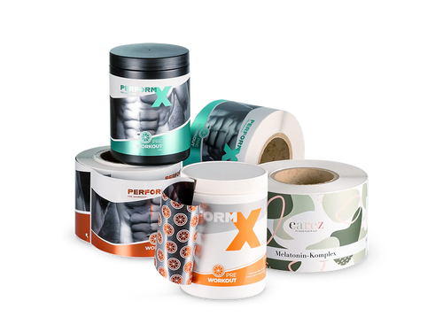 Musterset Multilayer-Etiketten