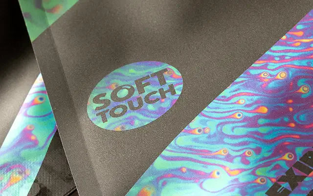 Gros plan d'une surface Soft-Touch