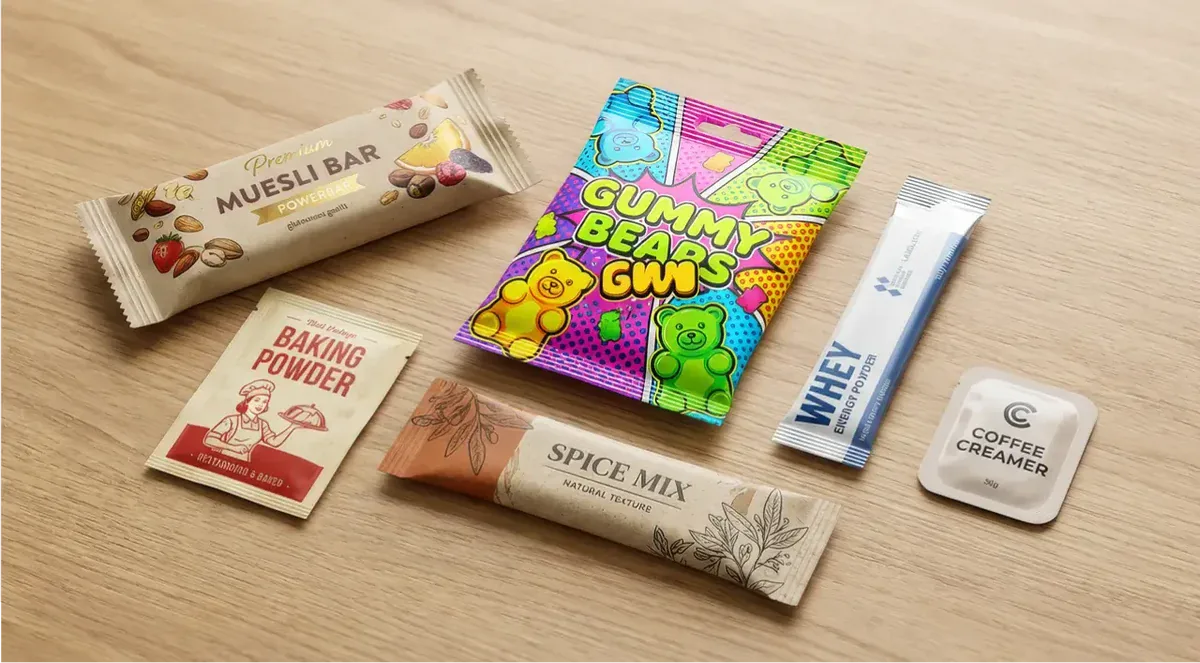 Flowpacks, sachets et sticks